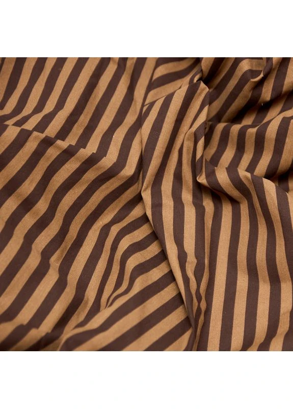 Простыня на резинке Бязь Gold Люкс 150х200х20 см (MS-850001892) Moon&Star Coffee Stripe (386593297)