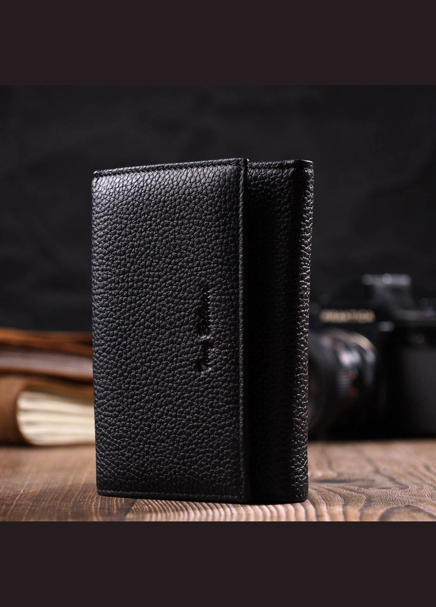 Комбинированный кошелек для женщин из натуральной кожи 22037 Черный Tony Bellucci (331911015)