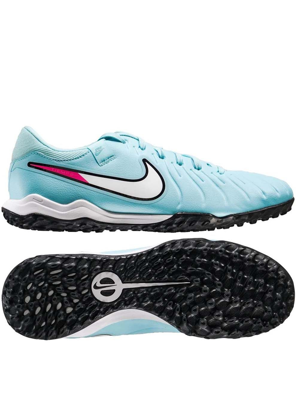 Голубые мужские сороконожки legend 10 academy tf голубой Nike