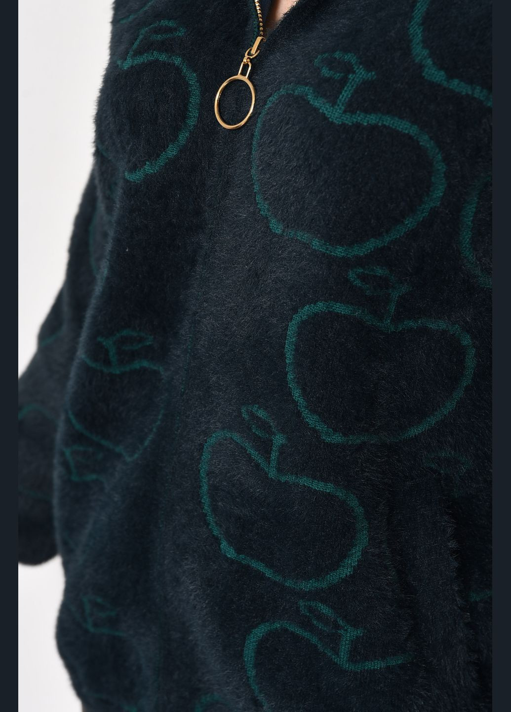 Кофта альпака женская темно-зеленого цвета Let's Shop (281352712)