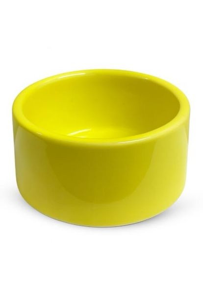 Миска керамическая для грызунов ручной работы желтая Глубина: 4 см х Ширина: 8 см Mazceramics (364789298)