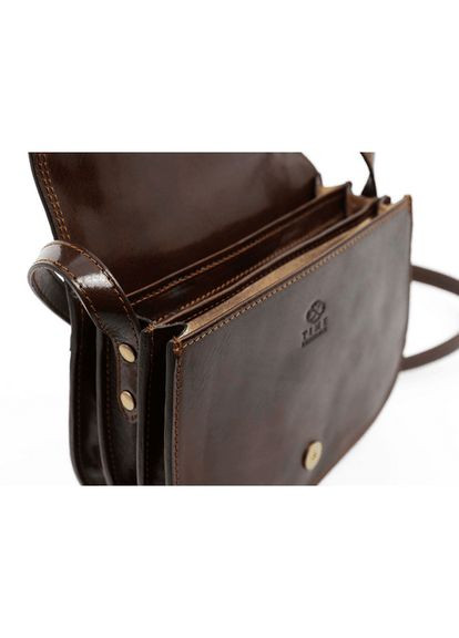 Кожаная сумка кроссбоди женская Time Resistance 5218501 — Moonfleet — коричневая. No Brand (298808264)