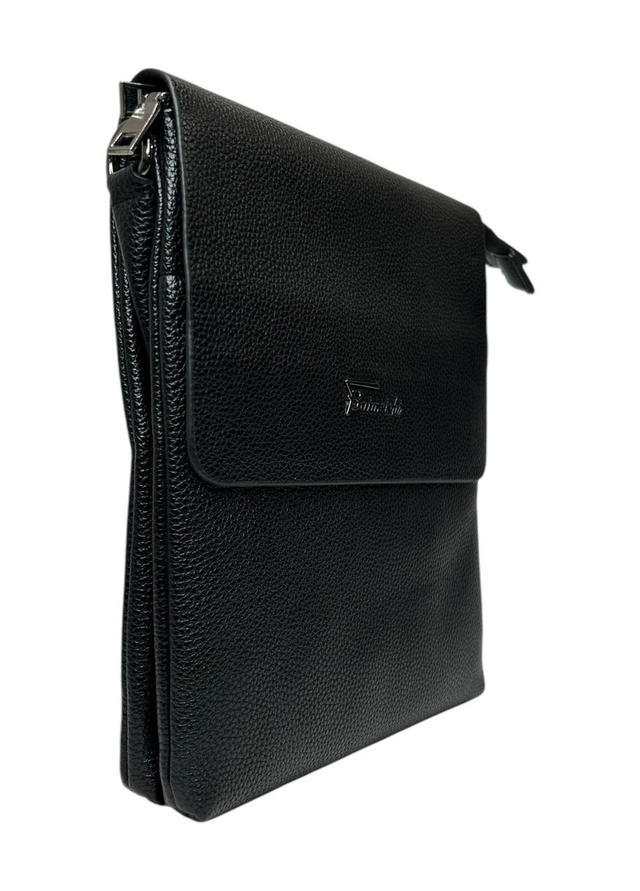 Чоловіча сумка з еко-шкіри Faoli GP001-5 чорна 27x23x3.5 No Brand (371681960)