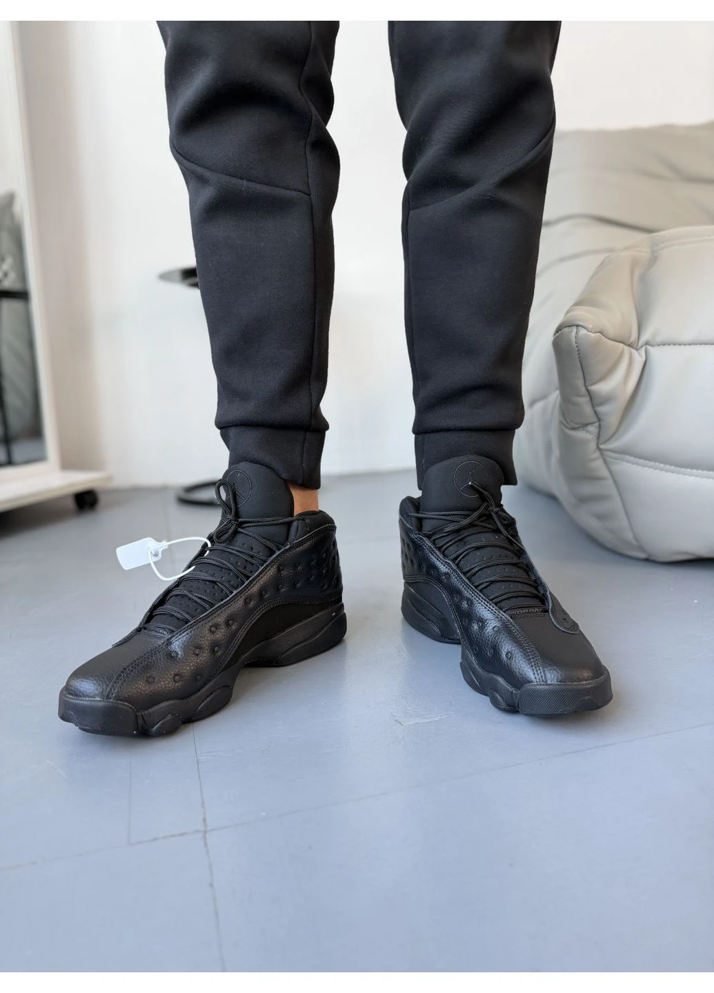 Чорні літні кросівки nike 13 retro total black altitude найк аір ретро No Brand