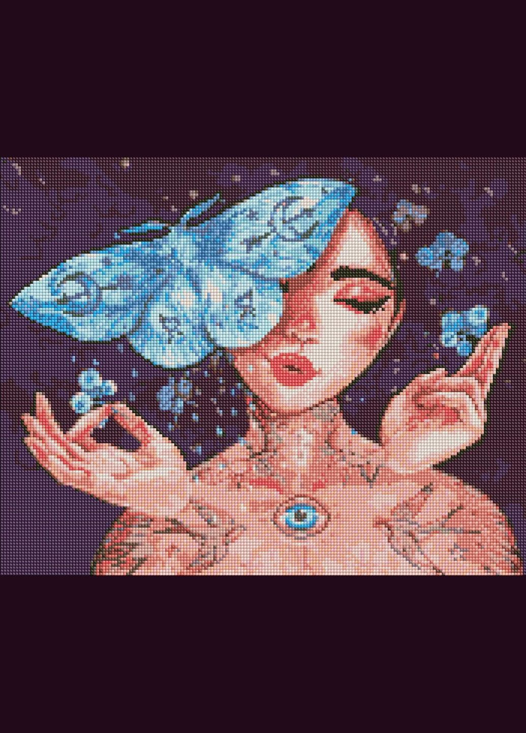 Алмазна мозаїка Дотик метелика Ідейка 40 х 50 AMO7451 IDEYKA (354828312)