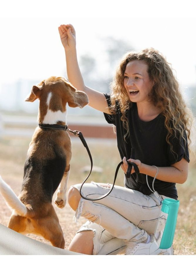 Пляшка-поїлка для собак 14557 550 мл блакитна No Brand (361025077)