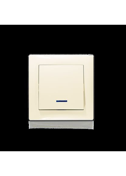 Выключатель одноклавишный с подсветкой Erste electric крем 9202-01N, C Triumph (334847194)