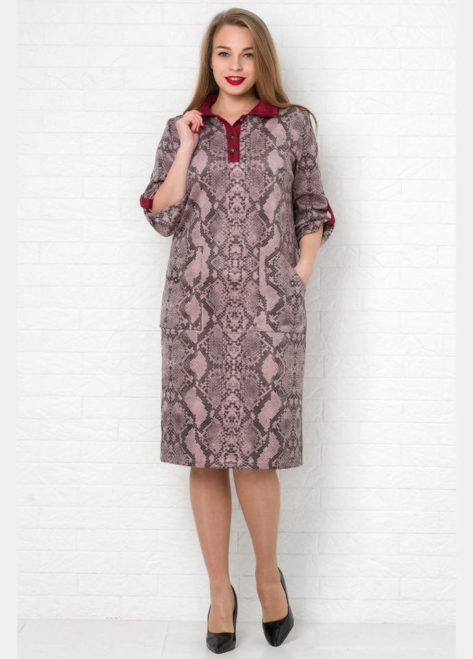 Бордова плаття 14220 Alenka Plus