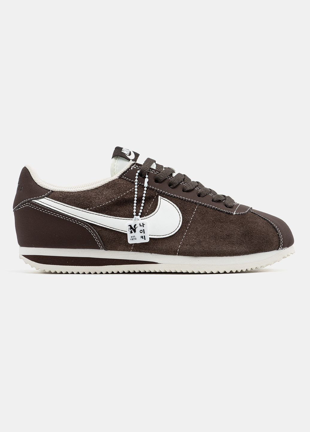 Кроссовки женские и мужские Nike Cortez Brown White | Найк Кортез коричневые No Brand коричневые демисезоны (334258919)