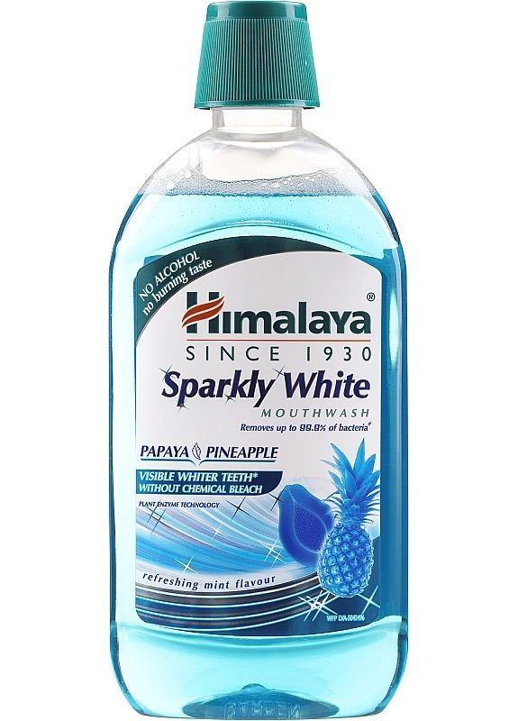 Ополаскиватель для полости рта "Папая и ананас" - Himalaya Sparkly White Mouthwash 450ml (2-958889) Himalaya Herbals (369795738)