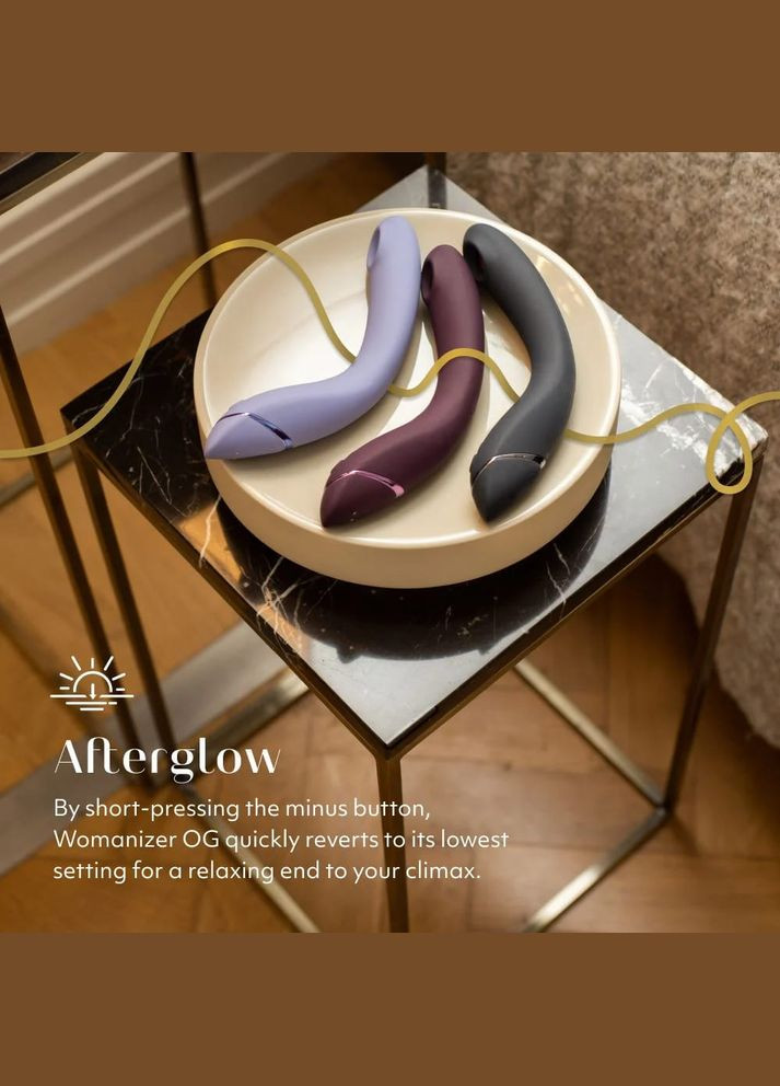 Вибратор для точки G c вакуумной стимуляцией OG Aubergine Womanizer (298919073)