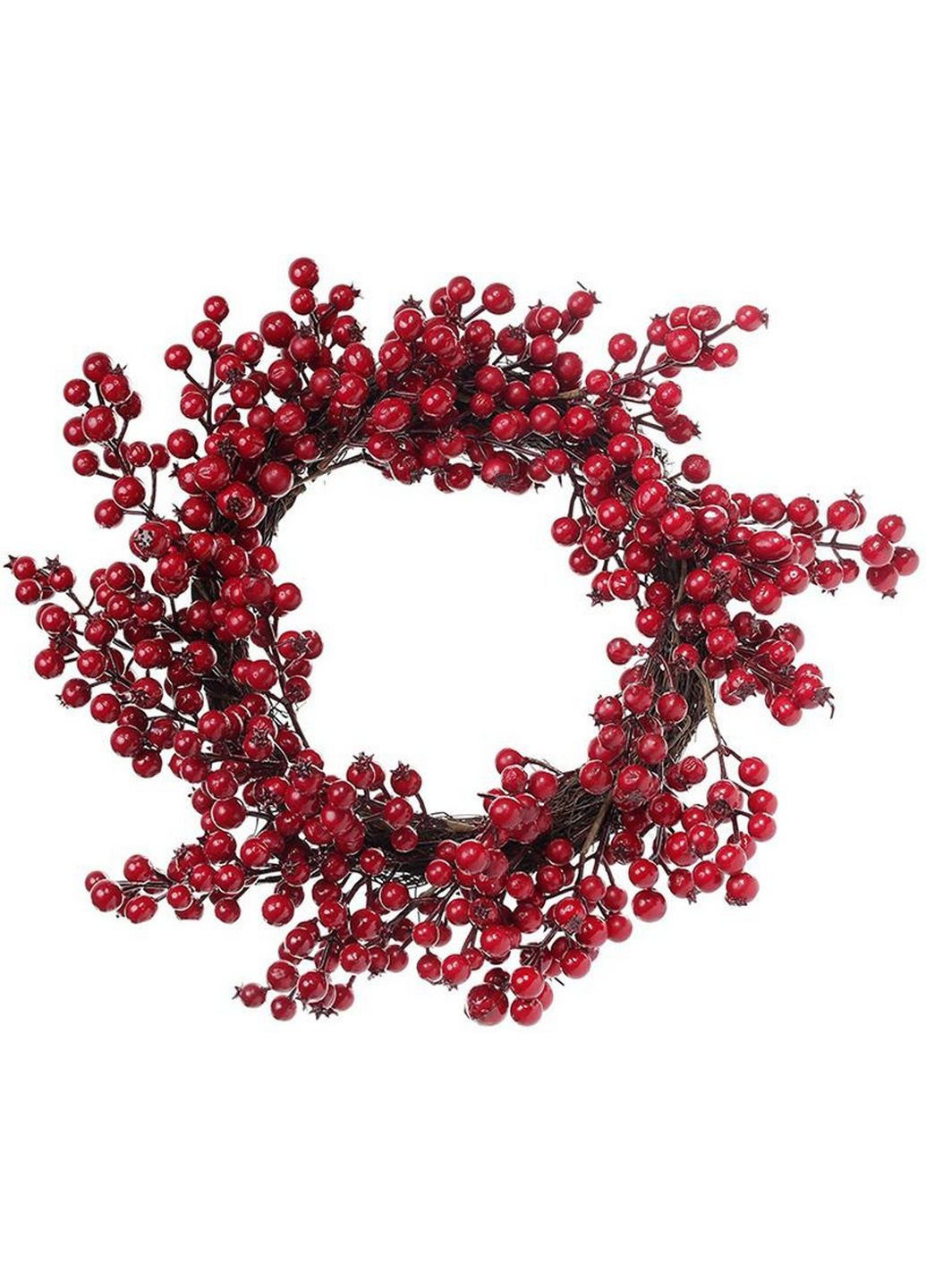 Новогодний декоративный венок "красные ягоды" Bona (282581913)