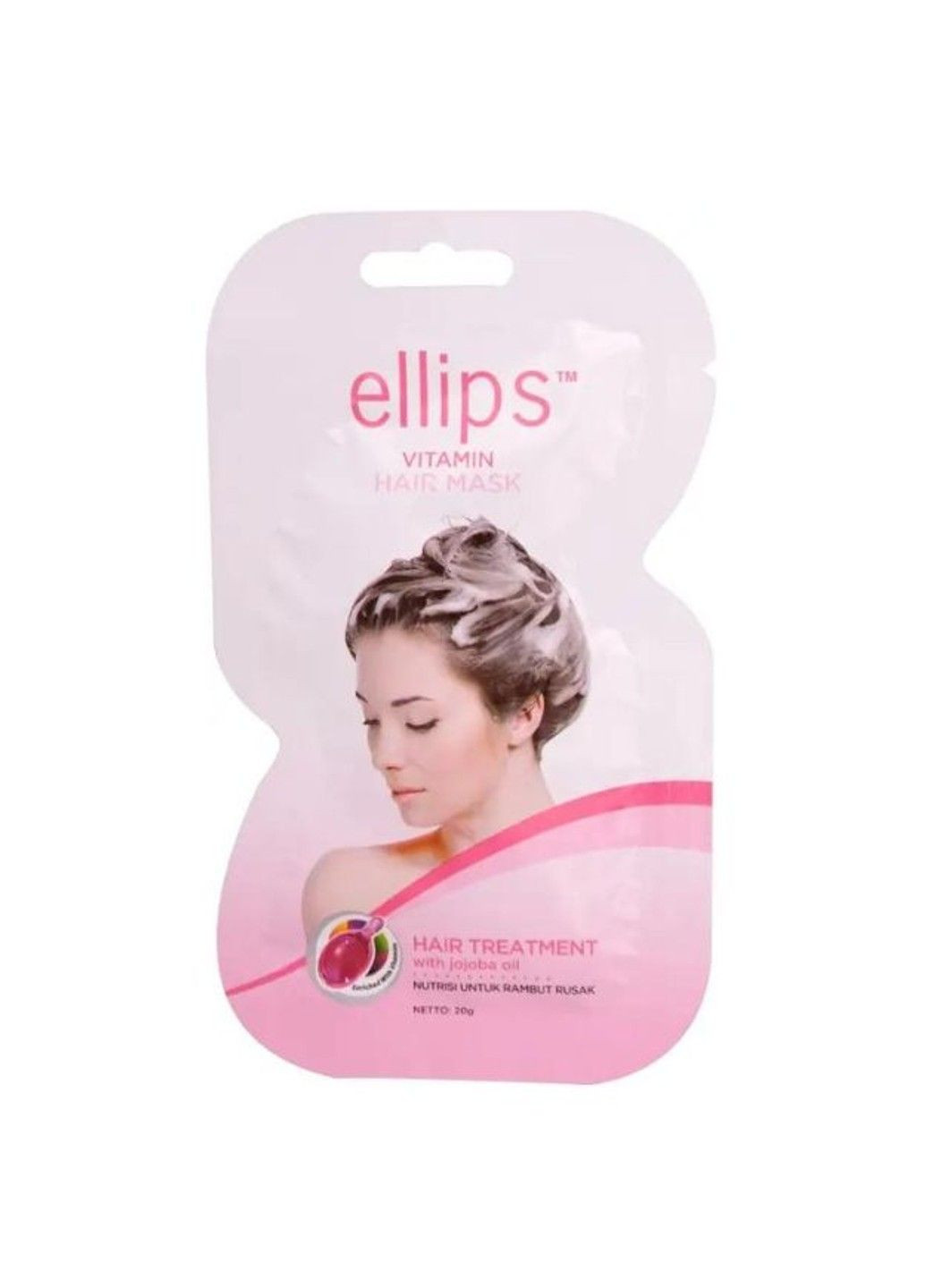 Маска для волос Терапия для волос с маслом жожоба Vitamin Hair Mask Hair Treatment 20g Ellips (298053921)