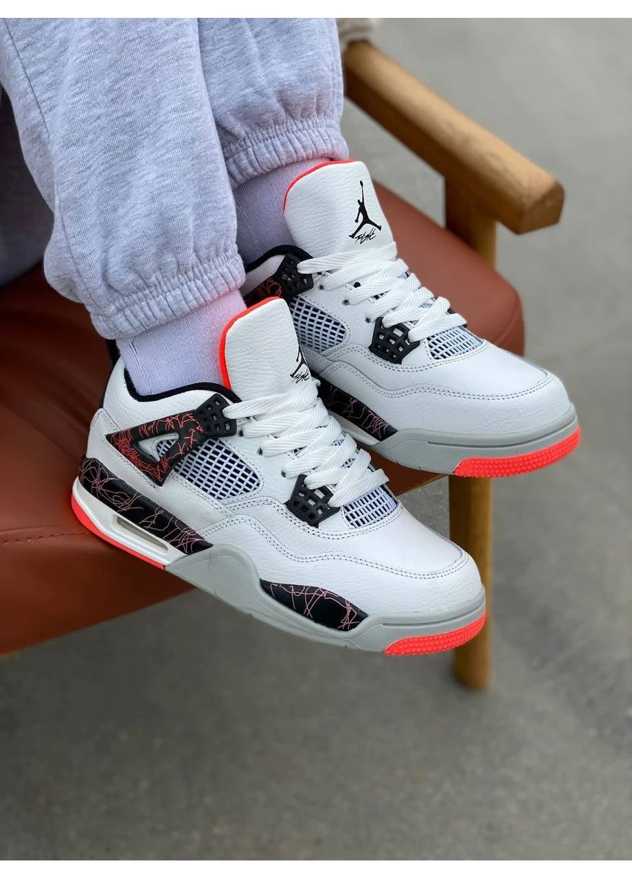 КРОСІВКИ ЖІНОЧІ NIKE AIR JORDAN RETRO 4 FIGHT NOSTALGIA 2 НАЙК АІР ДЖОРДАН No Brand комбіновані демісезони (392020299)