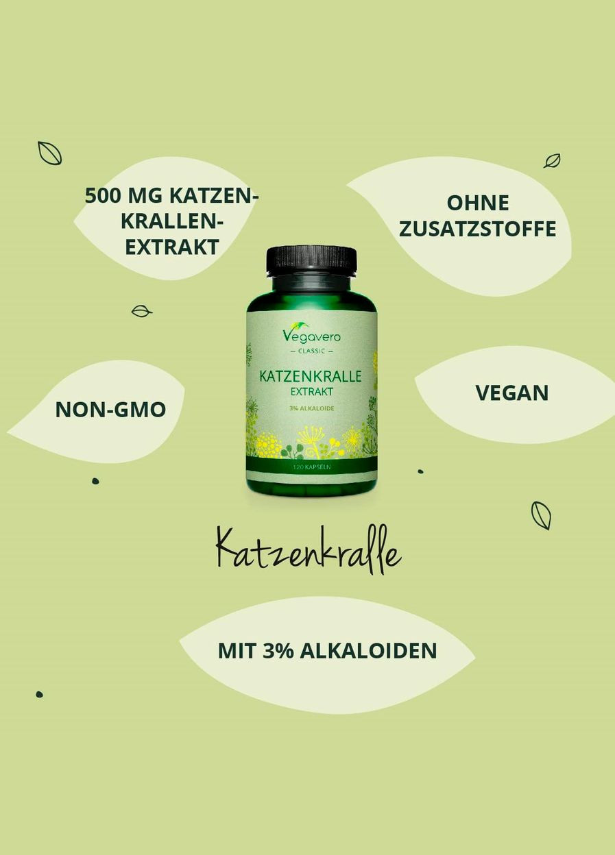 Котячий кіготь 500 мг ® - 120 капсул Vegavero (299717751)