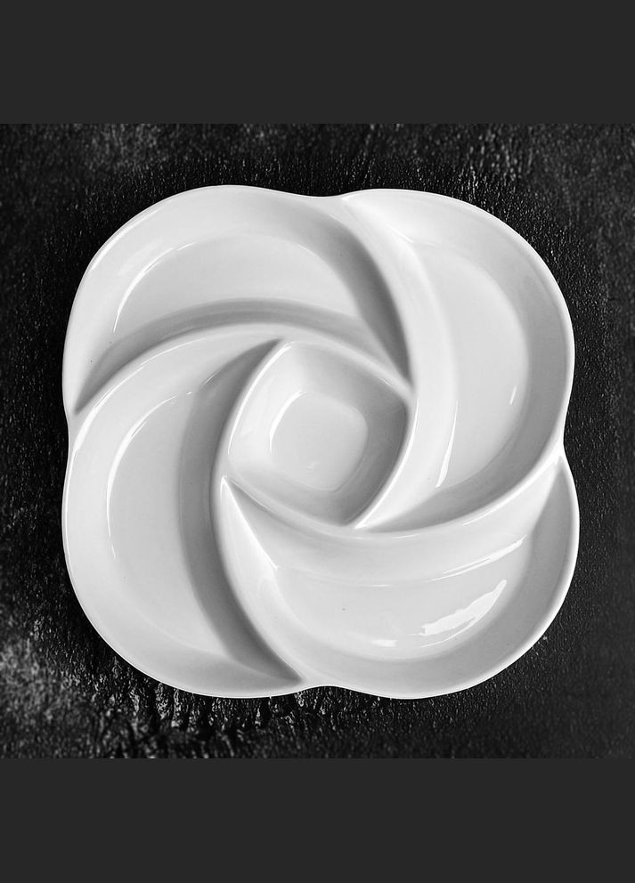 Набір порцелянових менажниць "Petal" 26.5*26.5*3 см 4 шт. MC4278-12 Stenson (326787564)