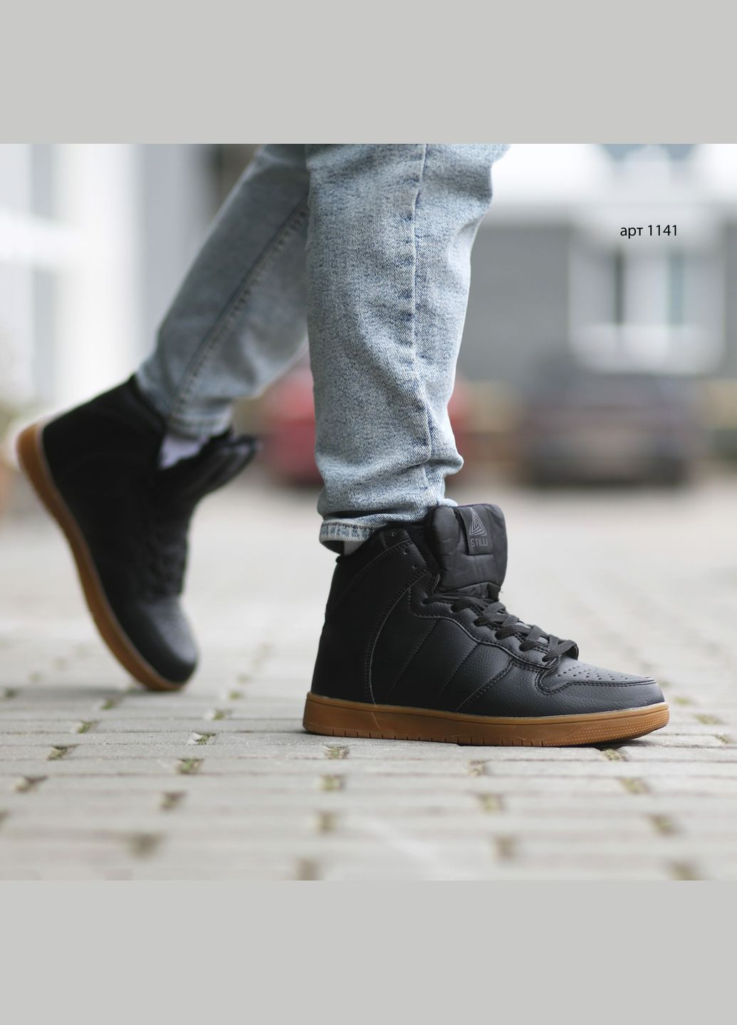 Чорні Зимовий зимові кросівки чоловічі jdr black / brown Stilli