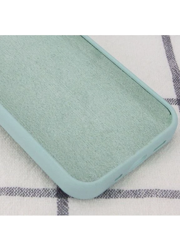 Чехол Silicone Case Full Protective (AA) без логотипа для Apple iPhone 12 Pro Max (6.7") Бирюзовый Epik (373938842)