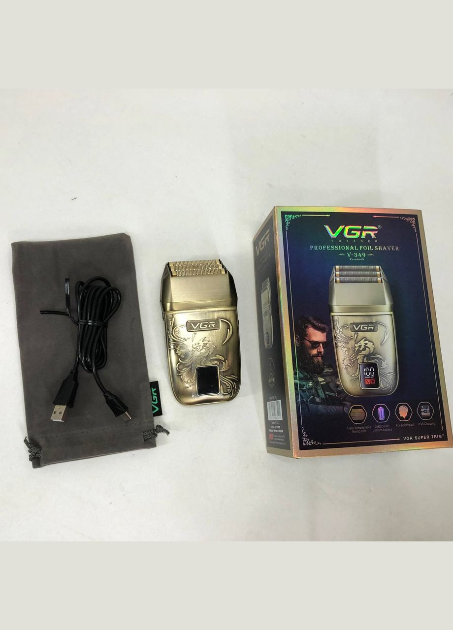Электробритва V-349 шейвер, тройное лезвие VGR (364665381)