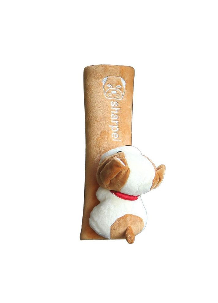 Мягкая автомобильная накладка на ремень безопасности рыжая собачка (OK0108_2) No Brand (368683749)