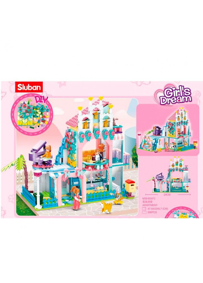 Конструктор Домик M38-B0973 601 деталь Sluban (360647653)