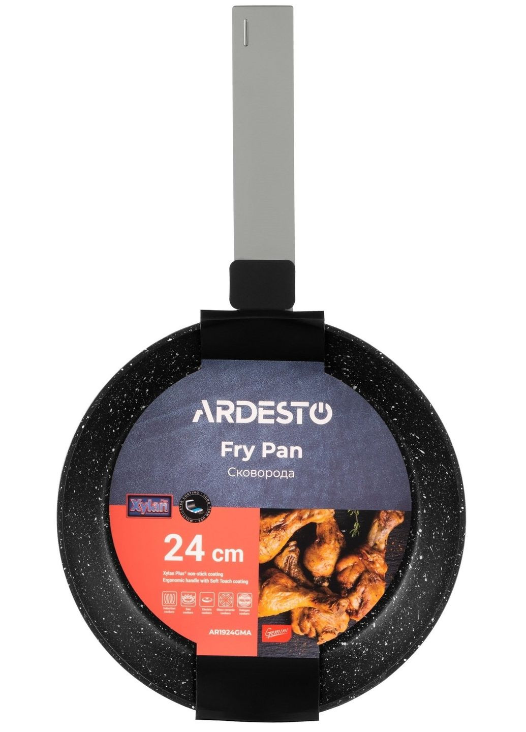 Сковорода Gemini Marmo 24см (AR1924GMA) Ardesto (360417827)