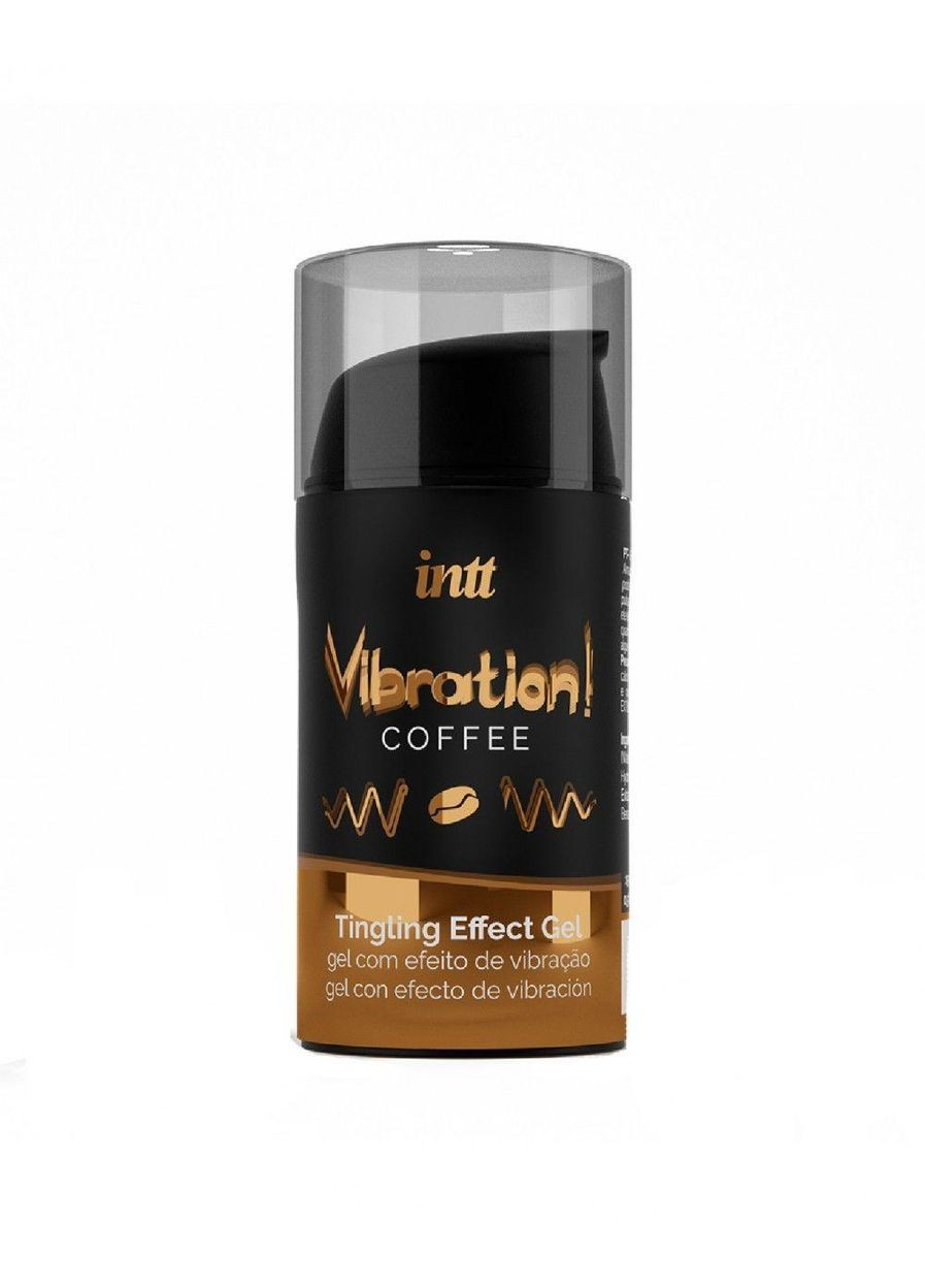 Жидкий вибратор Vibration Coffee (15 мл), густой возбуждающий гель, очень вкусный, действует до 30 минут Intt (291876340)