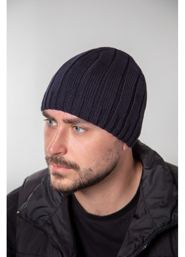 Чоловіча шапка біні в'язана "Варг" на флісі Braxton (366031755)