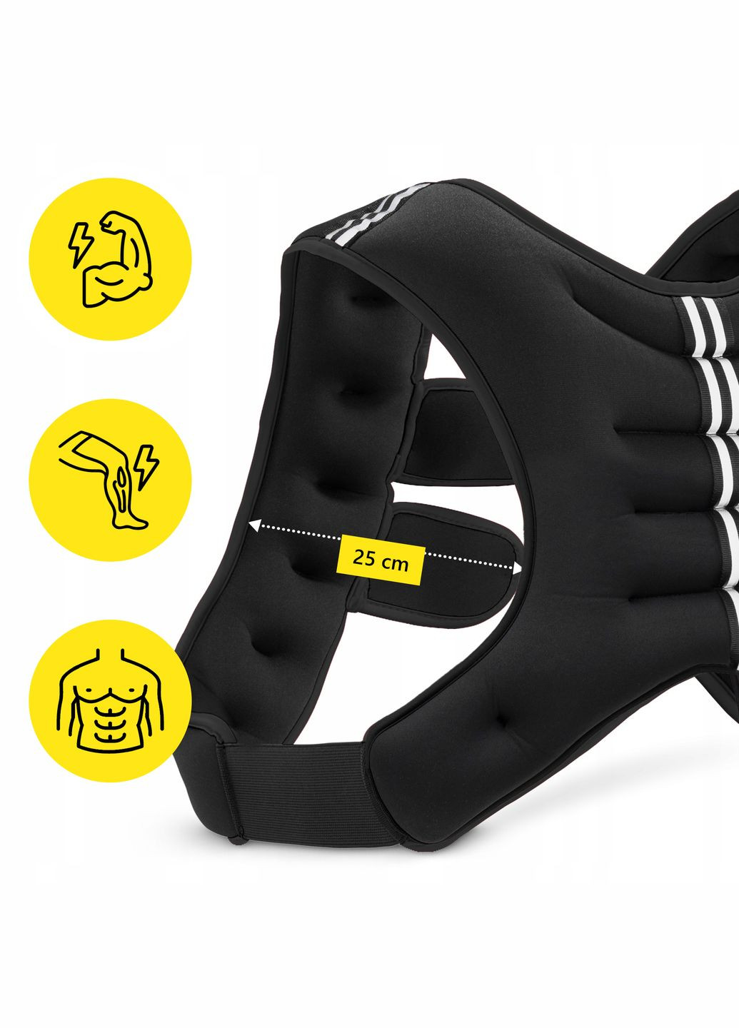 Жилет-утяжелитель для тренировок Weight Vest 5 кг Black Cornix XR-0343 (340459315)