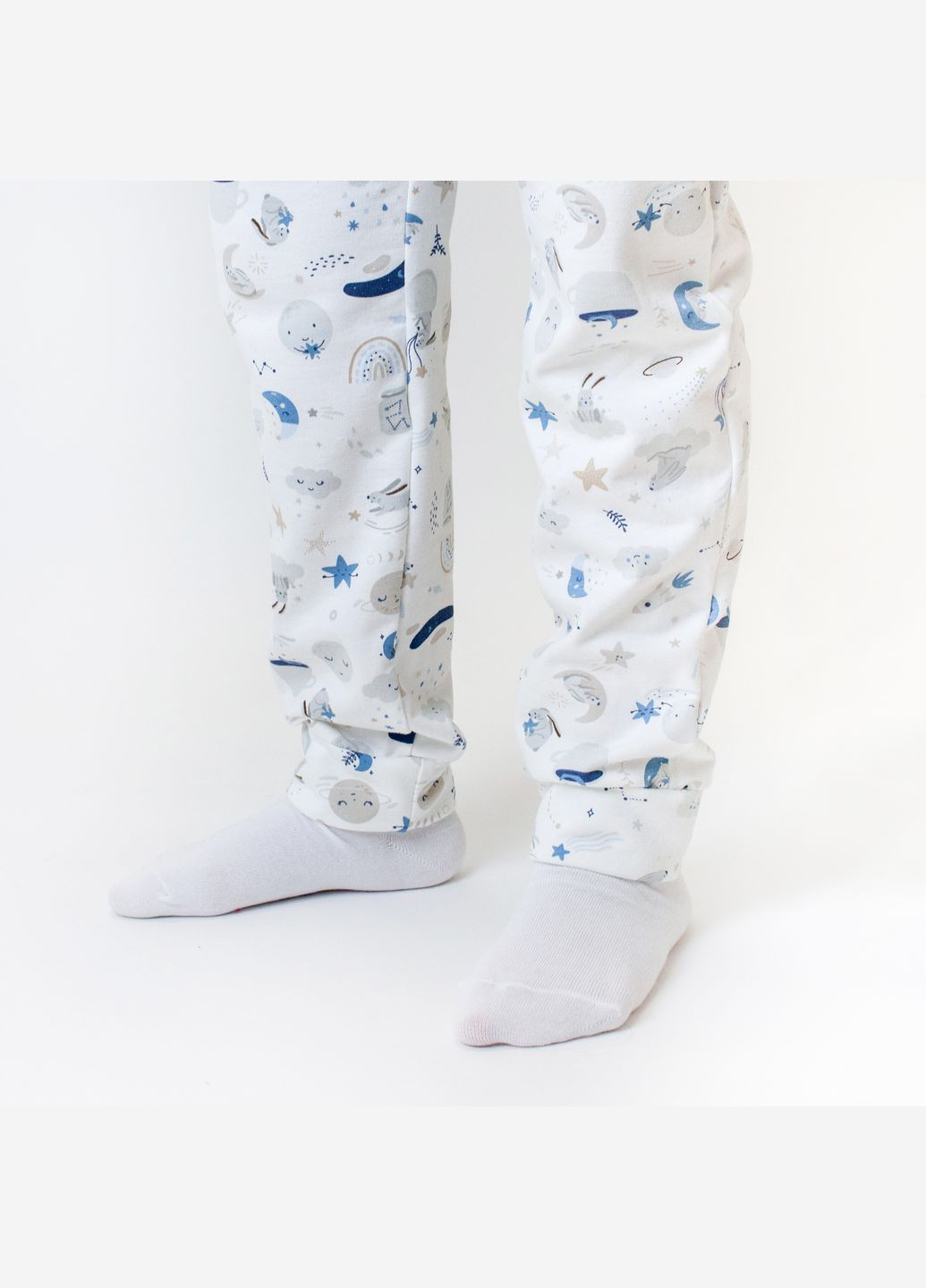 Комбинированная детская пижама с начесом dexter`s moon bunny dexter's