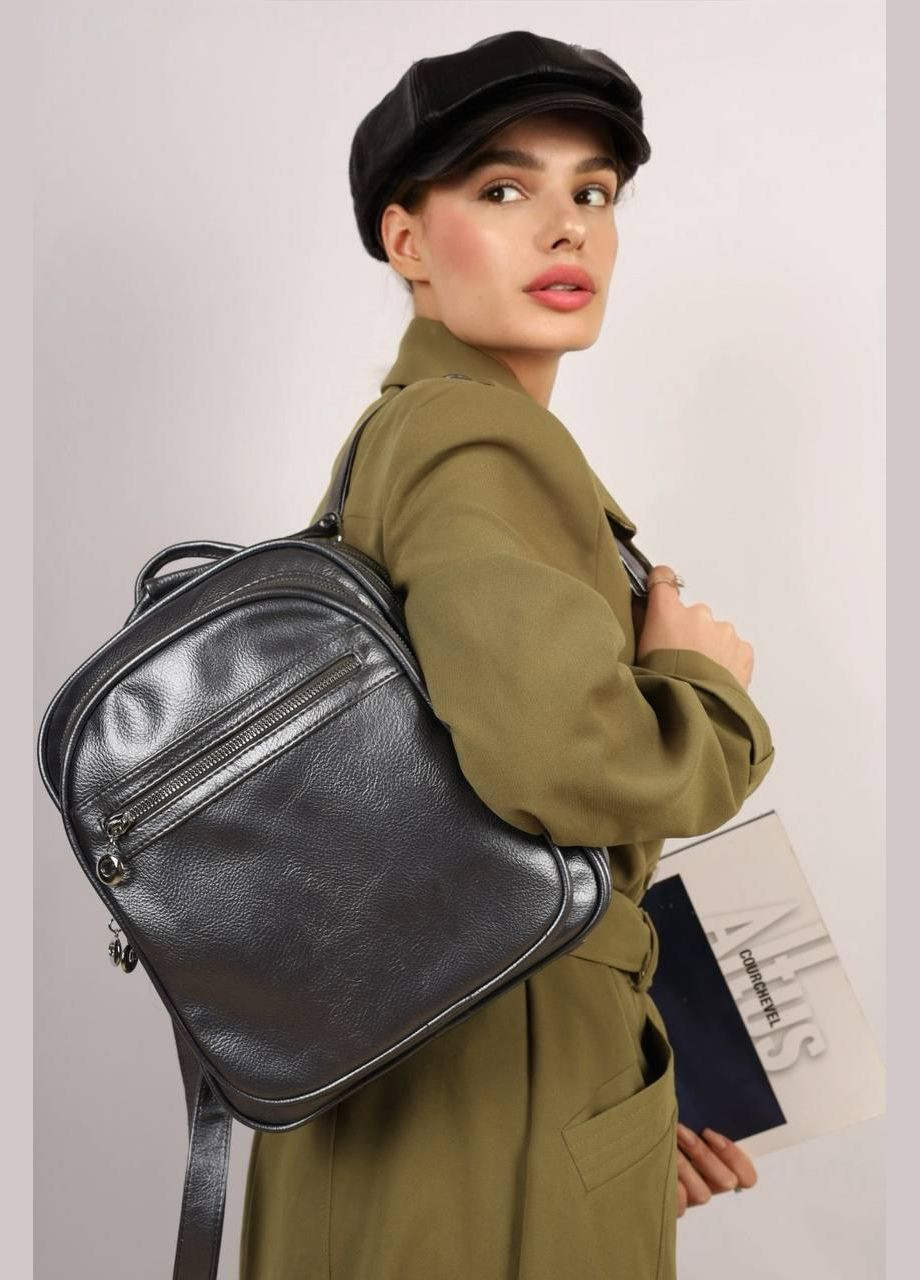 Рюкзак жіночий сірого кольору No Brand Рюкзак для міста (333711620)