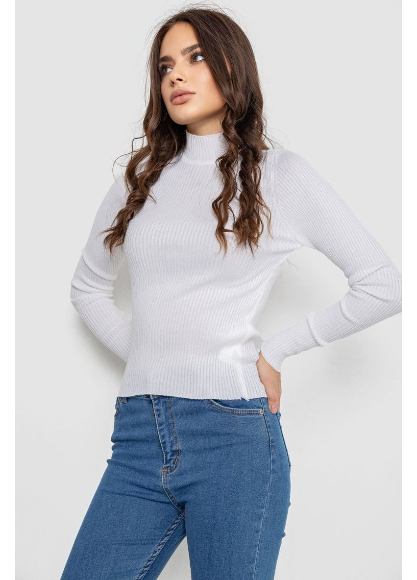 Білий водолазка жіноча в рубчик,, 214r91306 Ager