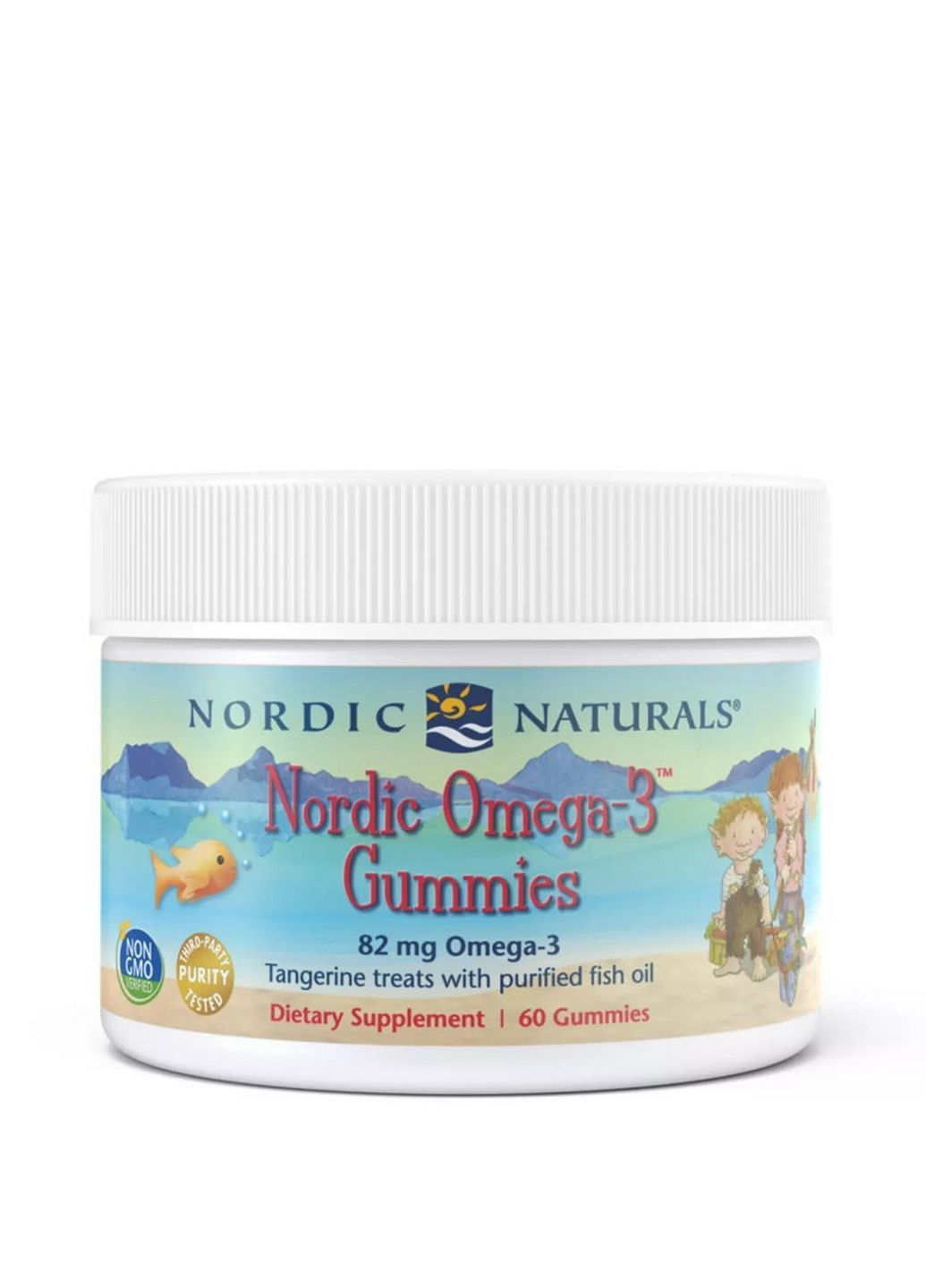 Жирные кислоты Nordic Omega-3 Gummies, 60 желеек - мандарин Nordic Naturals (293340746)