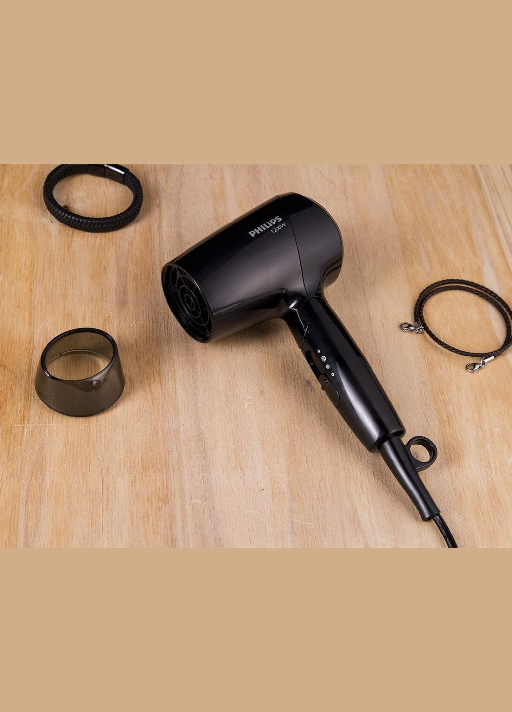 Фен дорожный Essential Сare BHС010-10 1200 Вт Philips (336884349)