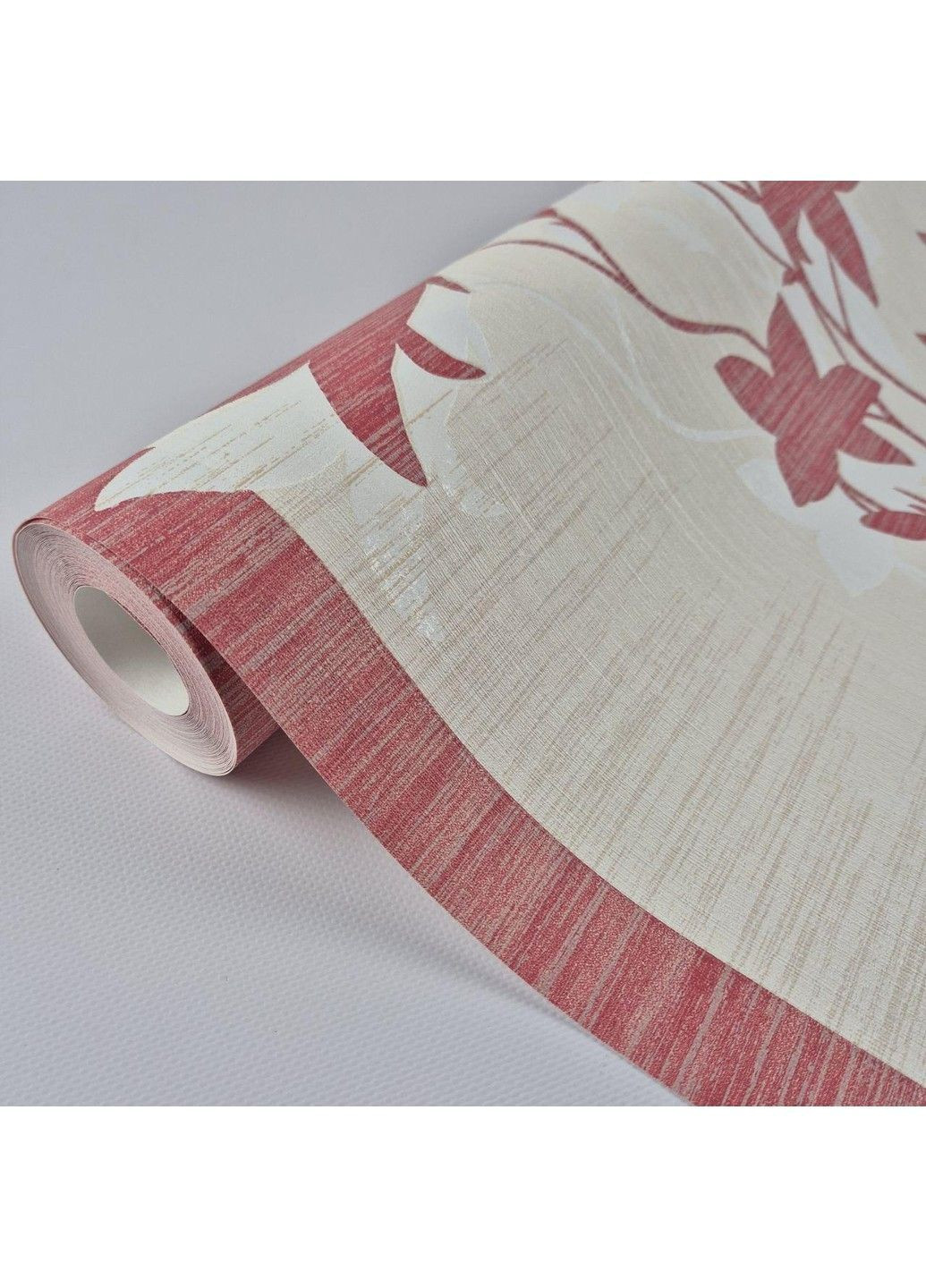 Обои виниловые на флизелине 0.53 × 10.05 м 54249, бежевые с красным — для спальни, гостиной, прихожей MARBURG (368895666)