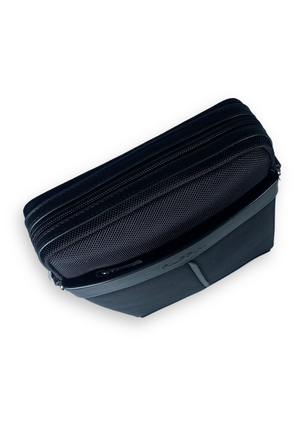 Сумка через плечо, один отдел, наружный карман, фронтальный карман, размер: 25*22*8 см, черный Filippini (285814804)