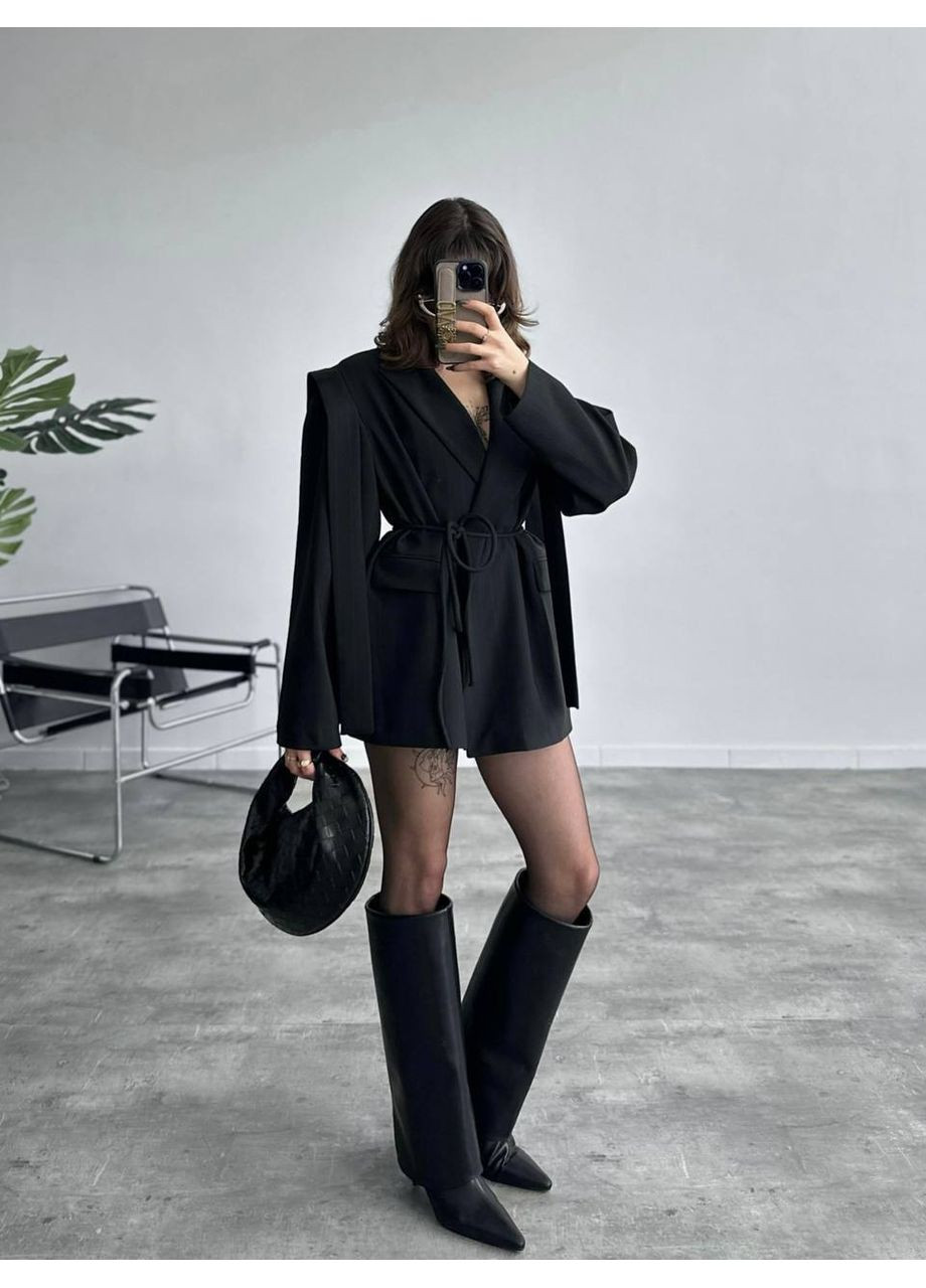 Чорна сукня-піджак No Brand