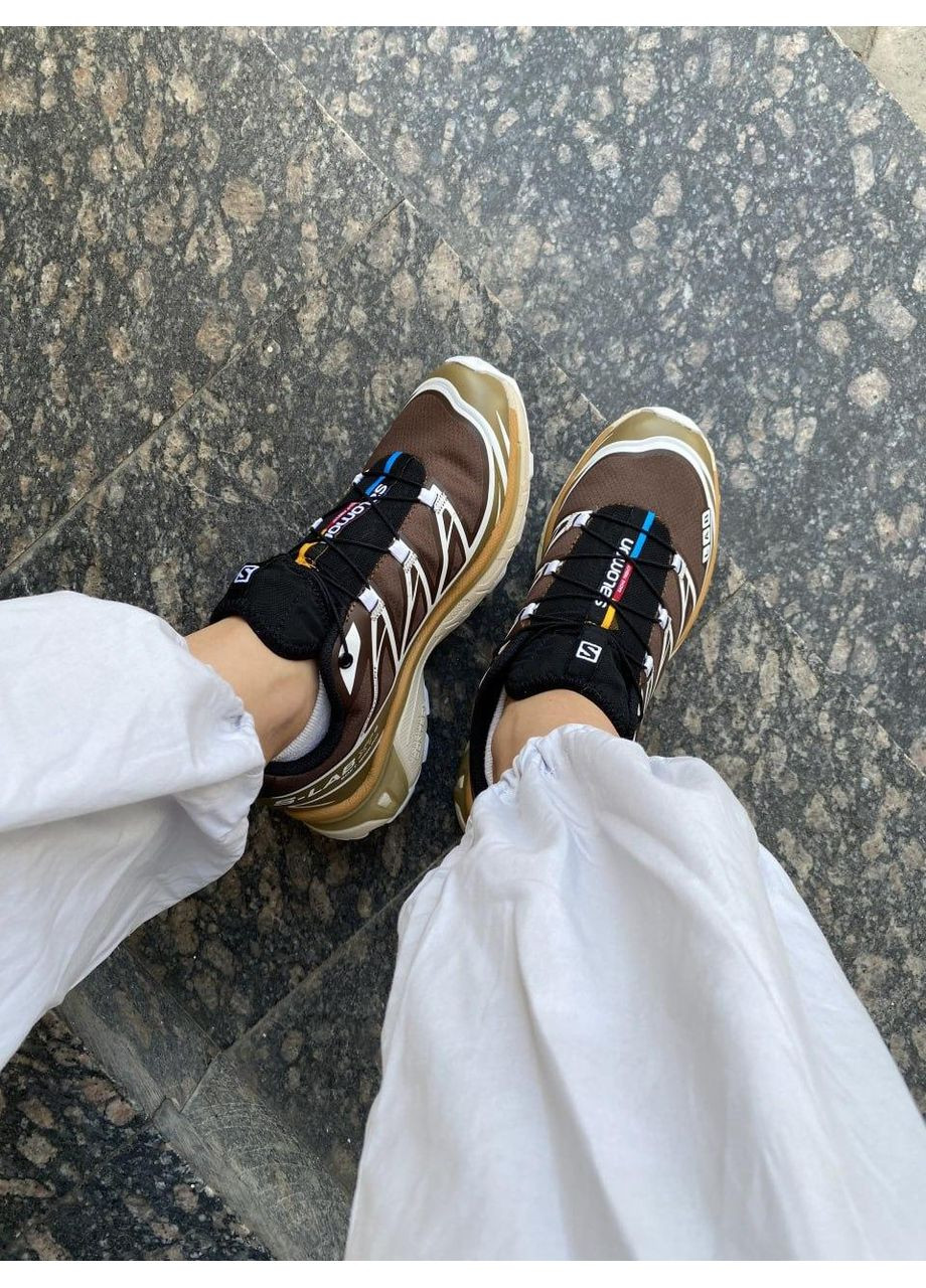 Бежеві Осінні кросівки чоловічі salomon s lab xt-6 wren kangaroo саломон хт-6 No Brand