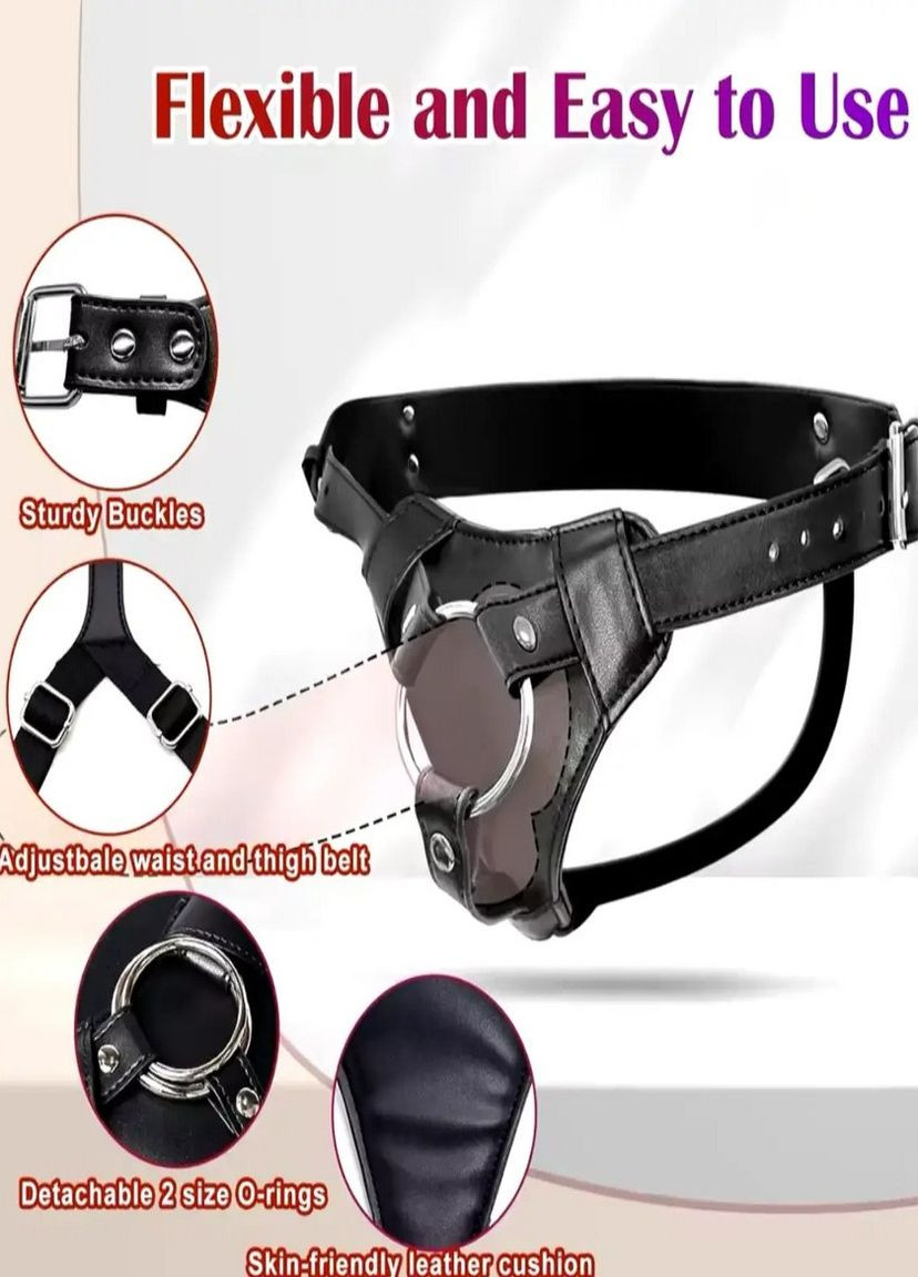 Трусики для страпона универсальные со сменными колечками для любого фаллоимитатора с присоской No Brand (327095163)