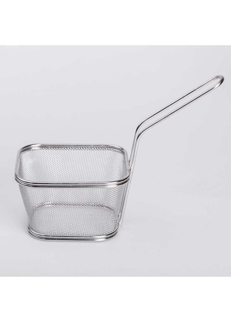 Корзина сервировочная для подачи снеков 13х11х7см фритюрница нержавеющая сталь Zhongjing (360455340)