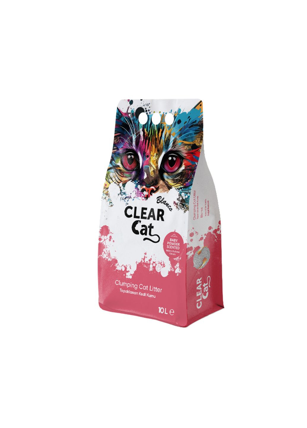 Комкуючий бентонітовий наповнювач для котячого туалету: ДИТЯЧА ПУДРА CLEARCAT (325396274)