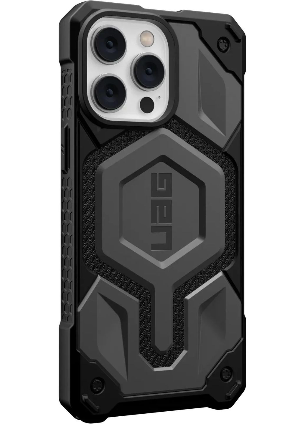 Чохол-накладка Monarch Pro with MagSafe для Apple iPhone 14 Pro Max Kevlar Silver (114031113933) Urban Armor Gear (360395032)