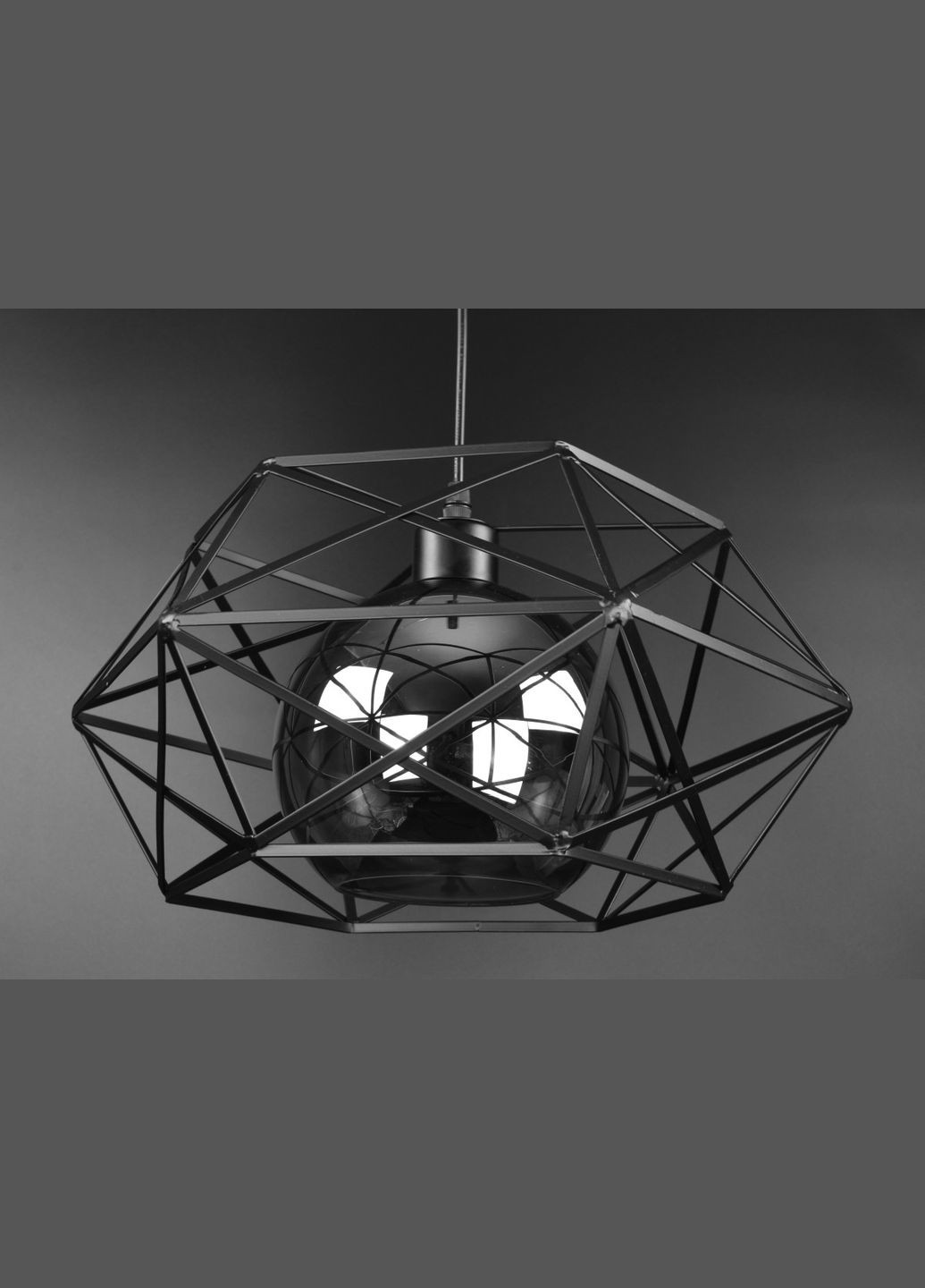 Люстра підвісна LOFT на 1 лампочку 27093 Чорний 30-90х40х40 см. Sunnysky (364496441)