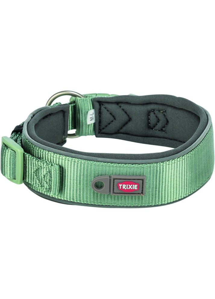 Нашийник для собак Premium S-M 33-42 см 35 мм (салатово-графітовий) екстраширокий Trixie (328925125)
