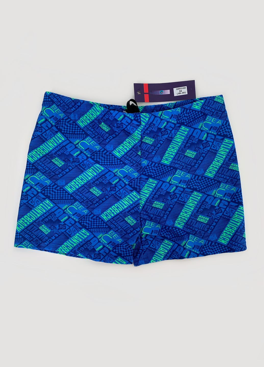 Мужские комбинированные мужские купальные плавки-шорты синие шорты Atlantis