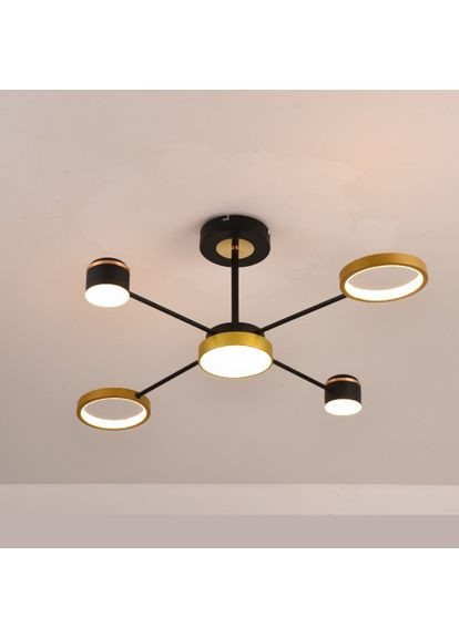 Светодиодная накладная люстра AL6120ARD STORIA 41Вт черный золото Ardero (365651002)