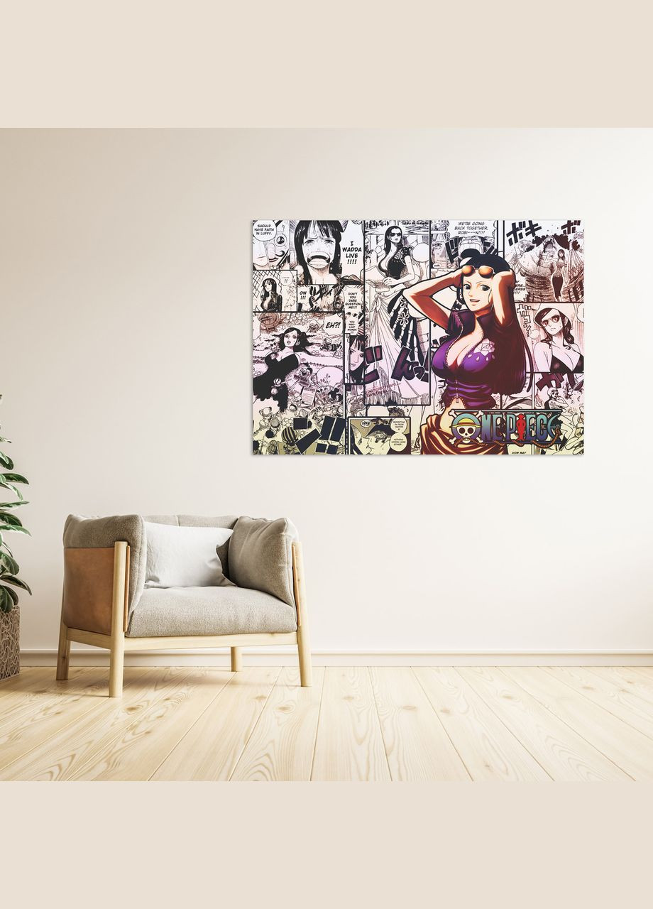Плакат- с принтом One Piece Ван-Пис Nico Robin Нико Робин Плакат комикс (японский аниме-сериал) A4 А2 Кавун постер (316208736)