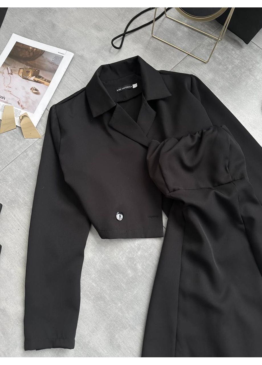 Жіночий костюм-сет (піджак + сукня-корсет) Україна (360548438)