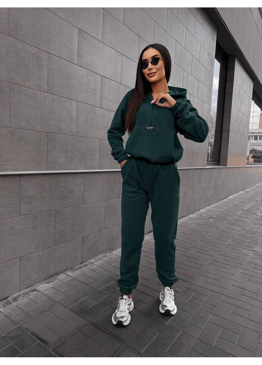 Жіночий флісовий теплий костюм з капюшоном Nositi (365798941)