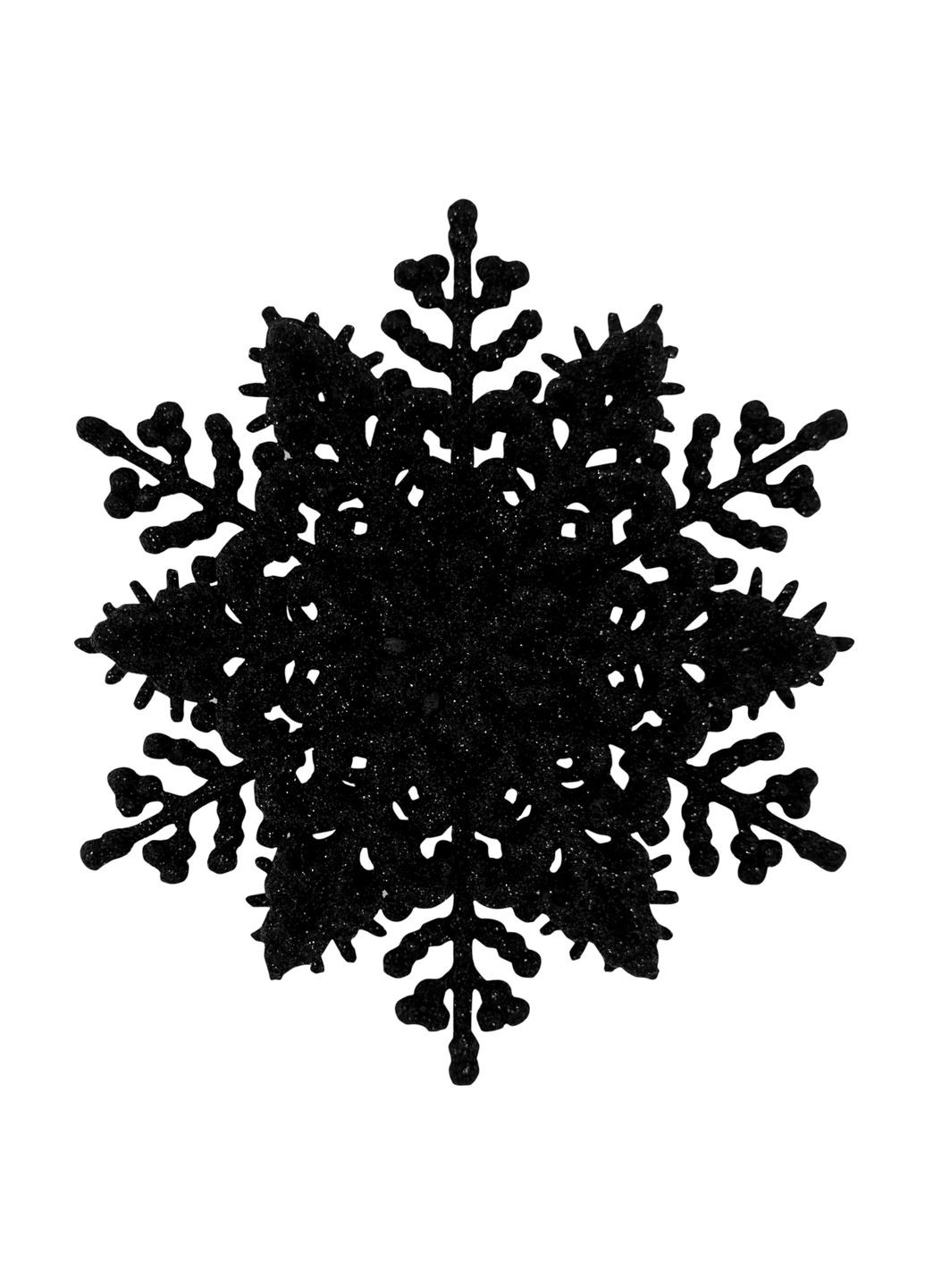 Новогодняя подвеска MISLT Снежинка Классика объемная 12х12х4 см голубой MIS LT (365627438)